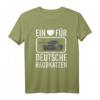 Panzerdivision Armee Tank T-Shirt – Lustiges Militär-Outfit für Soldaten & Panzerfans mit Herz für deutsche Raubkatzen