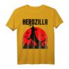 Herdzilla Lustiges Deutscher Schäferhund Spruch T-Shirt für Hundehalter – Humorvolles Hundemotiv mit Vintage-Sonne & Skyline