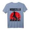 Herdzilla Lustiges Deutscher Schäferhund Spruch T-Shirt für Hundehalter – Humorvolles Hundemotiv mit Vintage-Sonne & Skyline