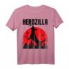 Herdzilla Lustiges Deutscher Schäferhund Spruch T-Shirt für Hundehalter – Humorvolles Hundemotiv mit Vintage-Sonne & Skyline