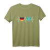 Deutschland & Kasachstan Flaggen T-Shirt – Doppelte Staatsbürgerschaft, Integration & Geschenk für Reisen und Gastfreundschaft