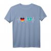 Deutschland & Kasachstan Flaggen T-Shirt – Doppelte Staatsbürgerschaft, Integration & Geschenk für Reisen und Gastfreundschaft
