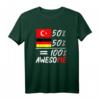 50 % Türkisch 50 % Deutsch T-Shirt – Stolz auf doppelte Herkunft, ideales Geschenk für Deutsch-Türken und Deutsch-Türkinnen