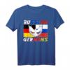 Russisch Deutsche Freundschaft T-Shirt - Deutsch-Russische Flagge, Stolz & Liebe zwischen Deutschland und Russland