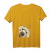 Lustiges Deutscher Spitz Damen T-Shirt mit V-Ausschnitt - Neugieriger Hundedesign für Hundeliebhaberinnen