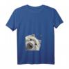 Lustiges Deutscher Spitz Damen T-Shirt mit V-Ausschnitt - Neugieriger Hundedesign für Hundeliebhaberinnen