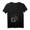 Damen Lustiges Neugieriger Deutscher Jagdterrier T-Shirt mit V-Ausschnitt – Perfekt für Jäger, Förster und Hundeliebhaber