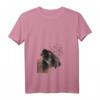 Damen Lustiges Neugieriger Deutscher Jagdterrier T-Shirt mit V-Ausschnitt – Perfekt für Jäger, Förster und Hundeliebhaber