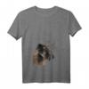 Damen Lustiges Neugieriger Deutscher Jagdterrier T-Shirt mit V-Ausschnitt – Perfekt für Jäger, Förster und Hundeliebhaber