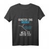 Damen Genitiv ins Wasser weil es Dativ ist - Lustiges Deutschlehrer T-Shirt mit V-Ausschnitt für Sprachfans und Lehrer