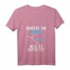 Damen Genitiv ins Wasser weil es Dativ ist - Lustiges Deutschlehrer T-Shirt mit V-Ausschnitt für Sprachfans und Lehrer