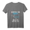 Damen Genitiv ins Wasser weil es Dativ ist - Lustiges Deutschlehrer T-Shirt mit V-Ausschnitt für Sprachfans und Lehrer