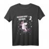 Kinder Geburtstags T-Shirt für Mädchen mit Einhorn und Fahrrad - Perfekt für den 3. Geburtstag, Kindergarten & Spielplatz