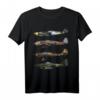 WW2 deutsche Kriegflugzeuge T-Shirt mit Ju-87 Stuka, Messerschmitt BF-109, Focke-Wulf 190 & Me 262 - Perfekt für Luftfahrtfans & Airshow-Besucher