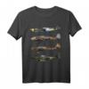 WW2 deutsche Kriegflugzeuge T-Shirt mit Ju-87 Stuka, Messerschmitt BF-109, Focke-Wulf 190 & Me 262 - Perfekt für Luftfahrtfans & Airshow-Besucher