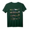WW2 deutsche Kriegflugzeuge T-Shirt mit Ju-87 Stuka, Messerschmitt BF-109, Focke-Wulf 190 & Me 262 - Perfekt für Luftfahrtfans & Airshow-Besucher