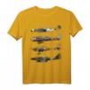 WW2 deutsche Kriegflugzeuge T-Shirt mit Ju-87 Stuka, Messerschmitt BF-109, Focke-Wulf 190 & Me 262 - Perfekt für Luftfahrtfans & Airshow-Besucher