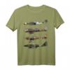 WW2 deutsche Kriegflugzeuge T-Shirt mit Ju-87 Stuka, Messerschmitt BF-109, Focke-Wulf 190 & Me 262 - Perfekt für Luftfahrtfans & Airshow-Besucher