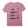 WW2 deutsche Kriegflugzeuge T-Shirt mit Ju-87 Stuka, Messerschmitt BF-109, Focke-Wulf 190 & Me 262 - Perfekt für Luftfahrtfans & Airshow-Besucher
