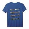 WW2 deutsche Kriegflugzeuge T-Shirt mit Ju-87 Stuka, Messerschmitt BF-109, Focke-Wulf 190 & Me 262 - Perfekt für Luftfahrtfans & Airshow-Besucher