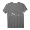 Hundeliebhaber Geschenk - Deutscher Schäferhund T-Shirt mit EKG Herzschlag Motiv, Perfekt für Weihnachten & Geburtstag