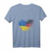 Ukraine Fingerabdruck T-Shirt für stolze Deutsch-Ukrainer – Heimatliebe & Patriotisches Design inklusive Flagge