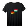 Ungarn Deutschland Flagge T-Shirt mit Herzschlag - Zeige deine Liebe zu Ungarn und Deutschland
