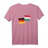 Ungarn Deutschland Flagge T-Shirt mit Herzschlag - Zeige deine Liebe zu Ungarn und Deutschland