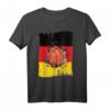 Basketball Team Deutschland Fahne T-Shirt mit zersplitterter Flagge – Patriotisches Streetball Design für Fans & Spieler