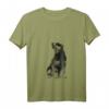 Damen Jagdterrier T-Shirt mit V-Ausschnitt – Geschenkidee für Jäger, Förster und Hundeliebhaber des Deutschen Jagdterriers