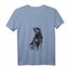 Damen Jagdterrier T-Shirt mit V-Ausschnitt – Geschenkidee für Jäger, Förster und Hundeliebhaber des Deutschen Jagdterriers
