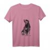 Damen Jagdterrier T-Shirt mit V-Ausschnitt – Geschenkidee für Jäger, Förster und Hundeliebhaber des Deutschen Jagdterriers