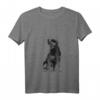 Damen Jagdterrier T-Shirt mit V-Ausschnitt – Geschenkidee für Jäger, Förster und Hundeliebhaber des Deutschen Jagdterriers