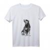 Damen Jagdterrier T-Shirt mit V-Ausschnitt – Geschenkidee für Jäger, Förster und Hundeliebhaber des Deutschen Jagdterriers