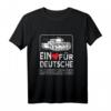 Ein Herz Für Deutsche Raubkatzen Panzer Panzerfahrer T-Shirt – Perfektes Geschenk für Panzer-Fans, Militärliebhaber und Geschichtsinteressierte