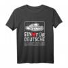 Ein Herz Für Deutsche Raubkatzen Panzer Panzerfahrer T-Shirt – Perfektes Geschenk für Panzer-Fans, Militärliebhaber und Geschichtsinteressierte