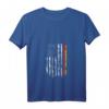 Damen T-Shirt mit Deutsch Amerikanischer Flagge und V-Ausschnitt – Perfektes Geschenk für HapKitten, 4th of July & USA Fans