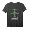 Messerschmitt Me 262 Deutscher WW2 Jet Fighter Plane Diagramm T-Shirt – Historische Flugzeugmemorabilia für Flugzeugliebhaber und Militärgeschichte Fans