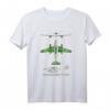 Messerschmitt Me 262 Deutscher WW2 Jet Fighter Plane Diagramm T-Shirt – Historische Flugzeugmemorabilia für Flugzeugliebhaber und Militärgeschichte Fans