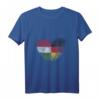 Ungarn Fingerabdruck für stolze Deutsch-Ungaren T-Shirt – Kulturelles Herz aus Fingerabdrücken mit ungarischer und deutscher Flagge