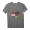 Ungarn Fingerabdruck für stolze Deutsch-Ungaren T-Shirt – Kulturelles Herz aus Fingerabdrücken mit ungarischer und deutscher Flagge