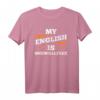 Mein Englisch ist Onewallfree - Lustiges deutsches Spruch T-Shirt als Geschenk für Englischlerner, Kinder, Jugendliche, Eltern und Großeltern zu Geburtstag, Weihnachten und Anlässen
