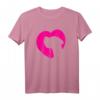 Deutsche Dogge Profil Herz Pink T-Shirt – Fanartikel für Doggen Liebhaber, Mama & Papa