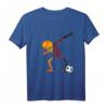 HapKitten T-Shirt mit Dabbing Skelett und Fußball – Perfektes Geschenk für Männer, Frauen, Kinder und Fans