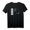 Deutscher Boxer Profil Hund T-Shirt – Geschenk für Hundeliebhaber, Züchter und Boxer Fans, perfektes Outfit für Hundeschule & Spaziergänge
