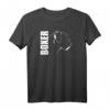 Deutscher Boxer Profil Hund T-Shirt – Geschenk für Hundeliebhaber, Züchter und Boxer Fans, perfektes Outfit für Hundeschule & Spaziergänge