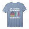 Deutsch & Italienisch Deutscher Italiener T-Shirt mit Flaggen & Sprüchen – Stolz auf doppelte Herkunft