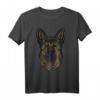 Deutscher Schäferhund T-Shirt - Handgezeichnetes Design als Geschenk für Schäferhundbesitzer und Hundeliebhaber
