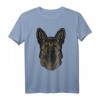 Deutscher Schäferhund T-Shirt - Handgezeichnetes Design als Geschenk für Schäferhundbesitzer und Hundeliebhaber