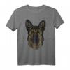 Deutscher Schäferhund T-Shirt - Handgezeichnetes Design als Geschenk für Schäferhundbesitzer und Hundeliebhaber